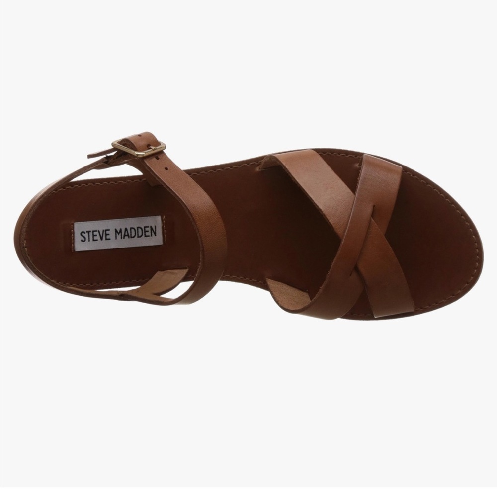 Steve Madden Dublin leather gladiator feminine Cottagecore coquette sandals 8 - Picture 11 of 11